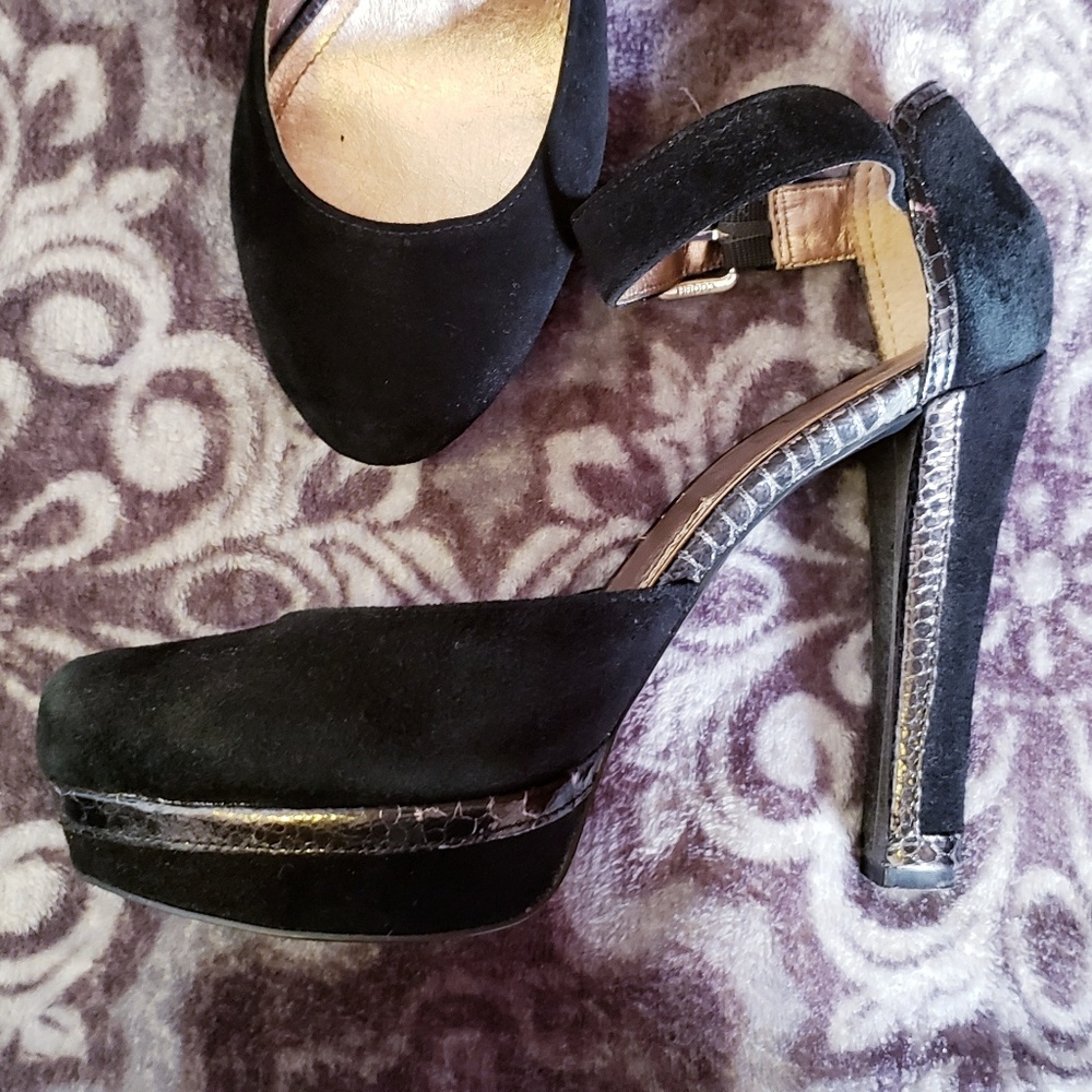 Bcbg suede high heels